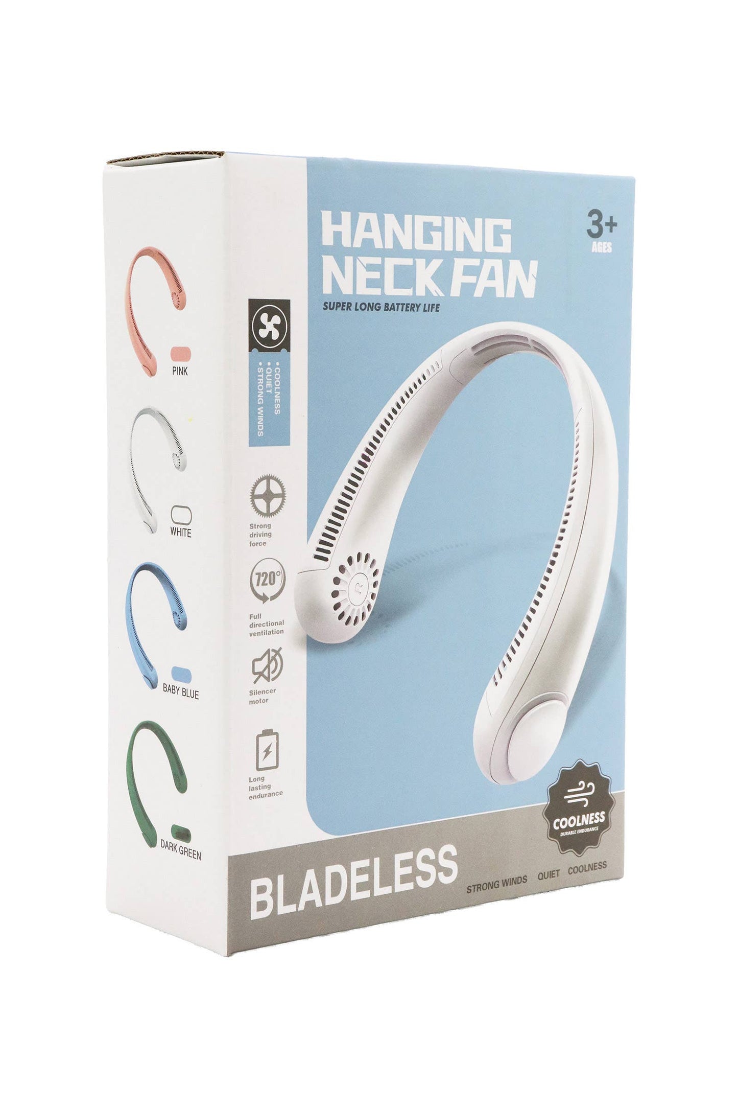 Bladeless Neckband Electrical Fan: ASSORTED / ONE SIZE