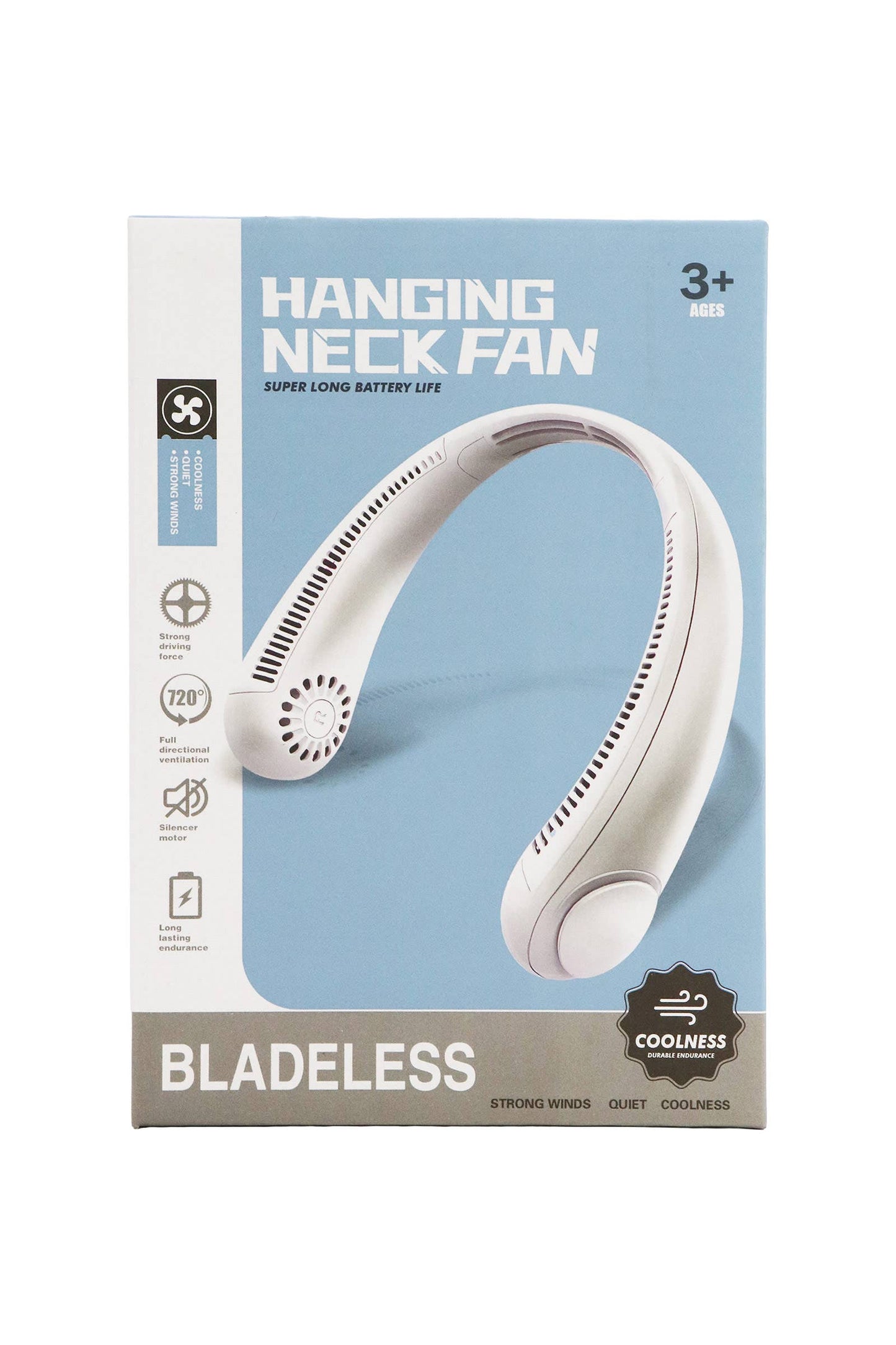 Bladeless Neckband Electrical Fan: ASSORTED / ONE SIZE
