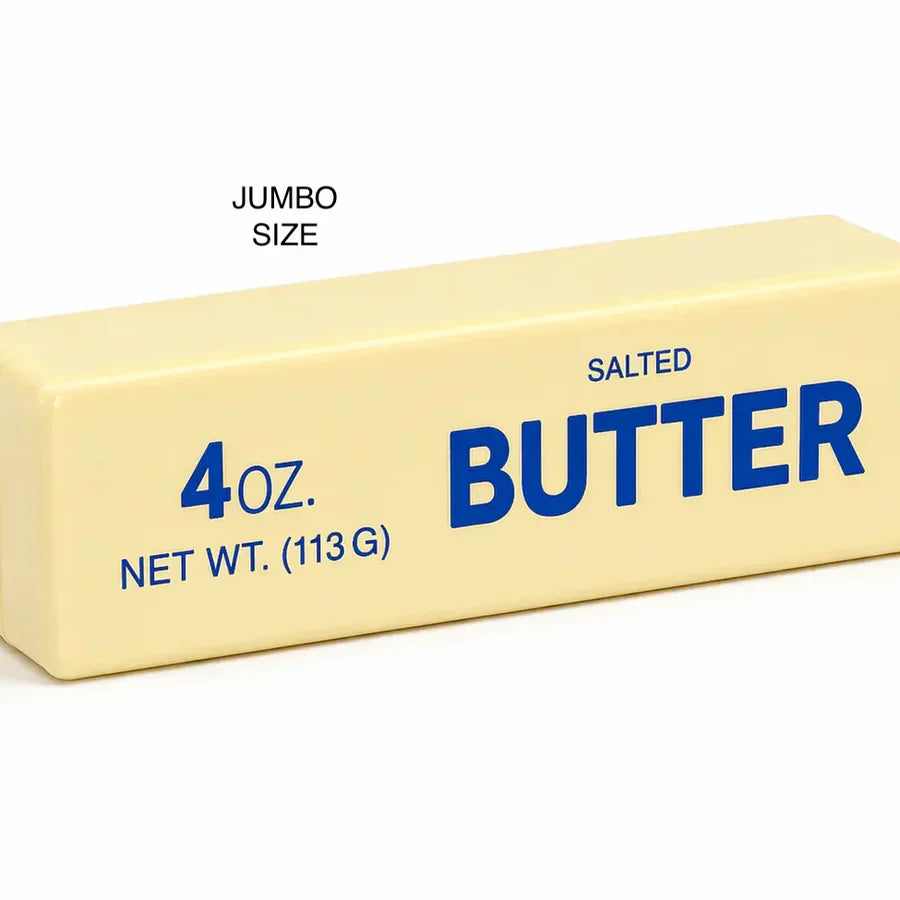 Jumbo Yellow 4oz Salted Butter Squishy Toy