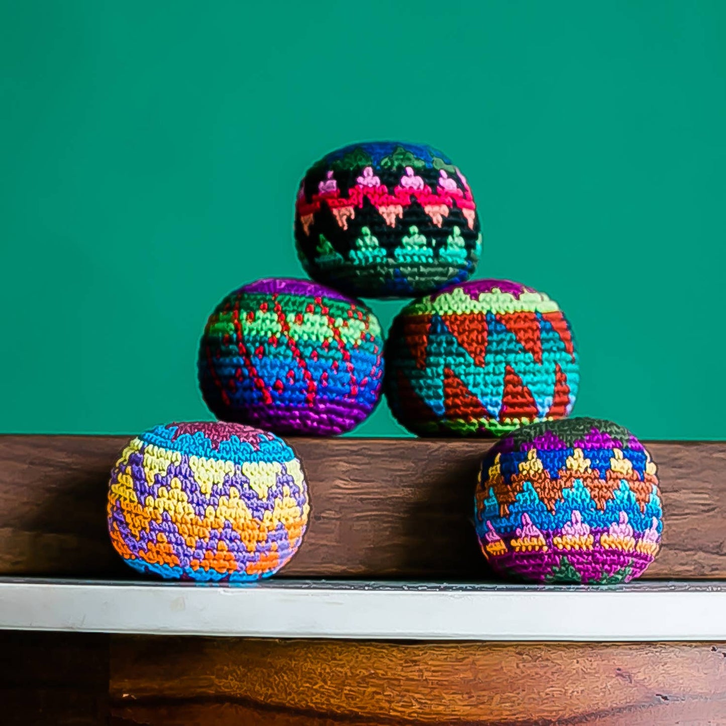 Woven Hacky Sack Footbag — Handmade & Fair Trade